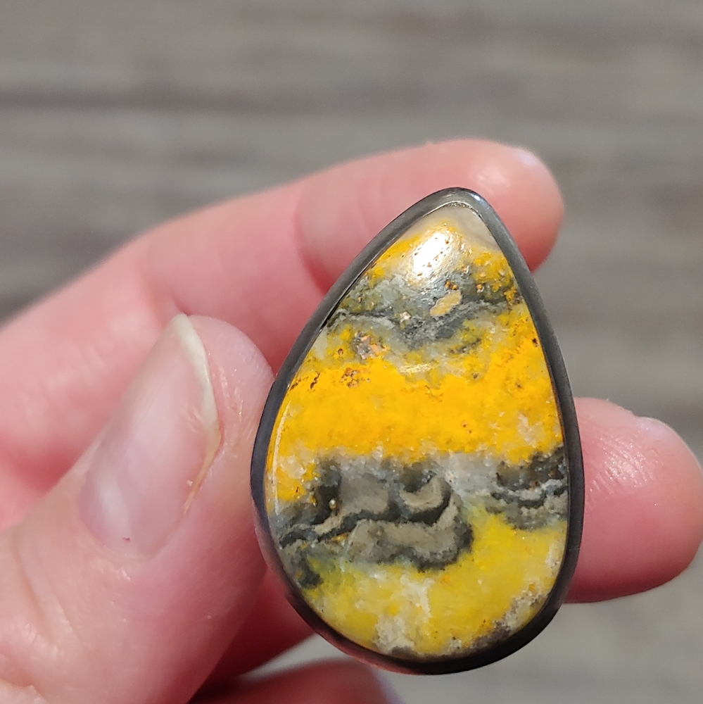 Bumblebee Jasper Ring - image 1